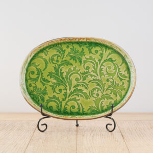 Owalny talerz „Zielona Laguna”