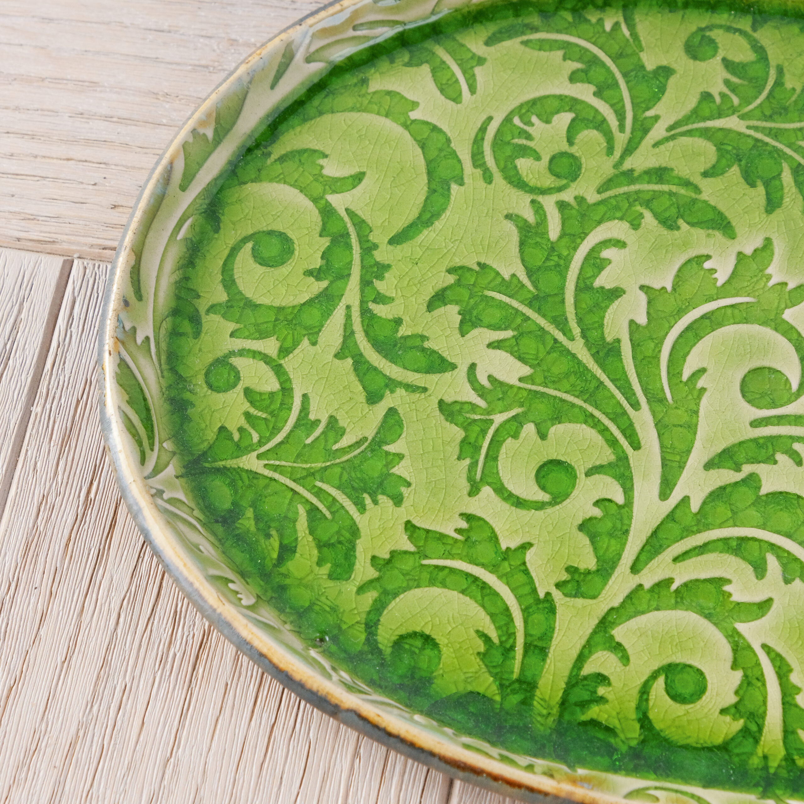 Owalny talerz „Zielona Laguna” - obrazek 3