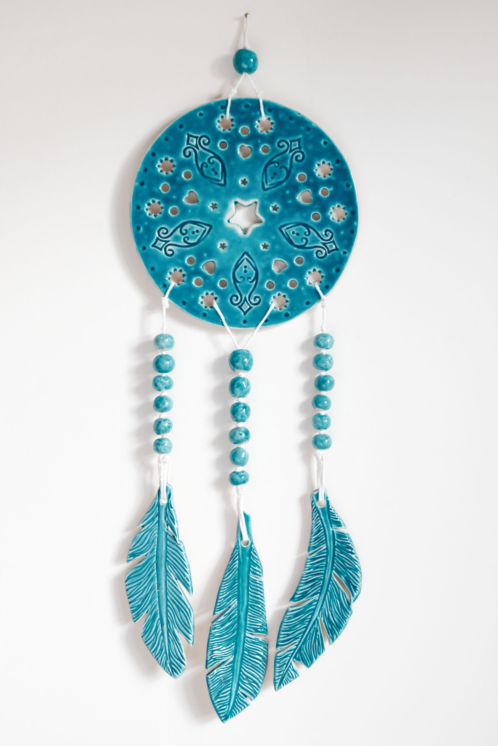 Łapacz snów "Szmaragdowy Wiatr" - obrazek 5